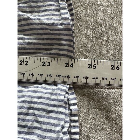 Esprit Striped Cotton Sleeveless Top Womens 10 Blue White Coastal Cottage Preppy - Picture 8 of 12